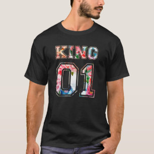 Blommor Kung och drottning par 01 T Shirt