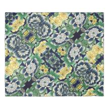 Blommor Kung Storlek duntäcke