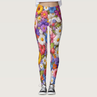 Blommor Kvinnor leggins,Färga kvinnors Laggins Leggings