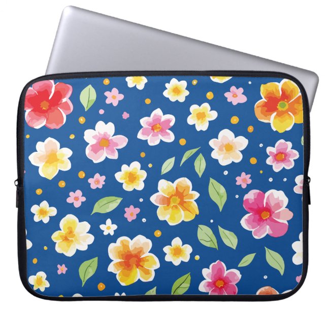 Blommor Laptop Fodral (Framsidan)