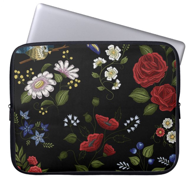 Blommor Laptop Fodral (Framsidan)