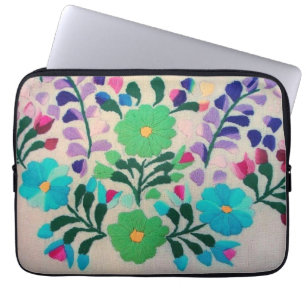 blommor laptop fodral