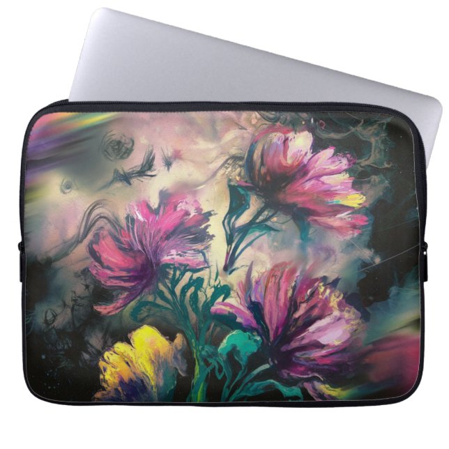 Blommor Laptop Fodral (Framsidan)