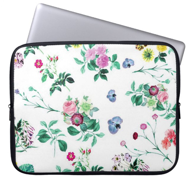 Blommor Laptop Fodral (Framsidan)