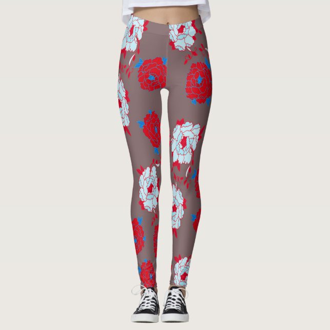 blommor leggings (Framsida)