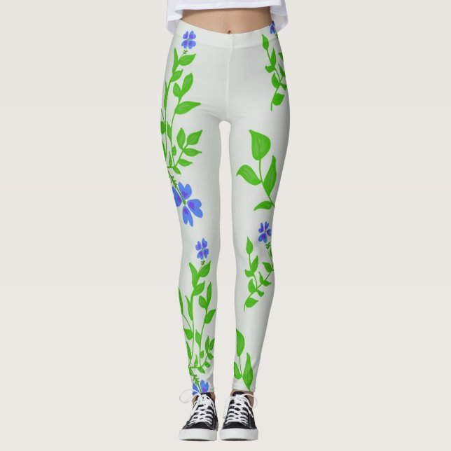 Blommor Leggings (Framsida)