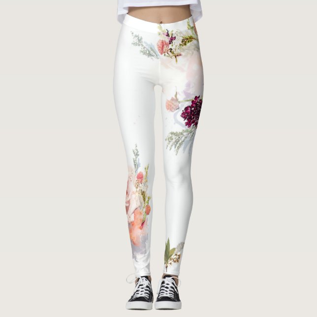 blommor leggings (Framsida)