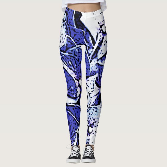 Blommor Leggings (Framsida)