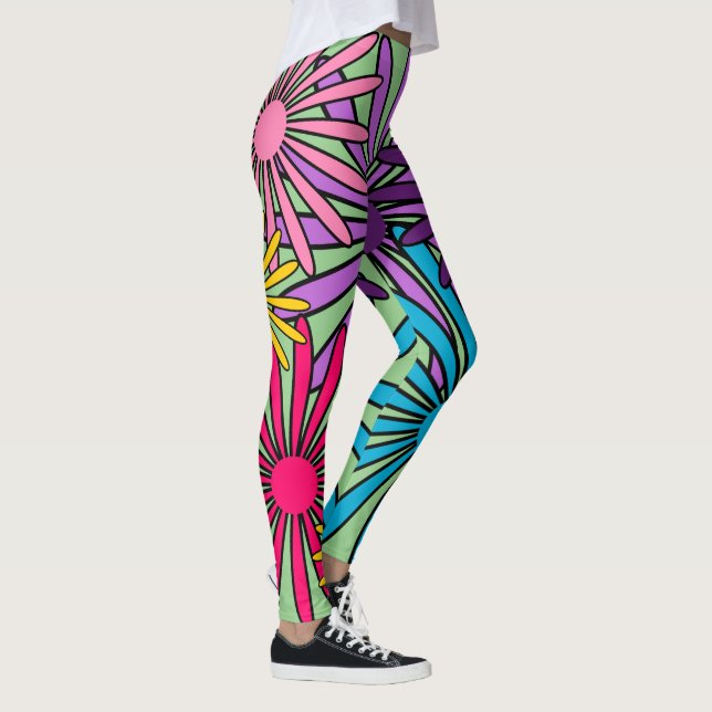 Blommor Leggings (Höger)