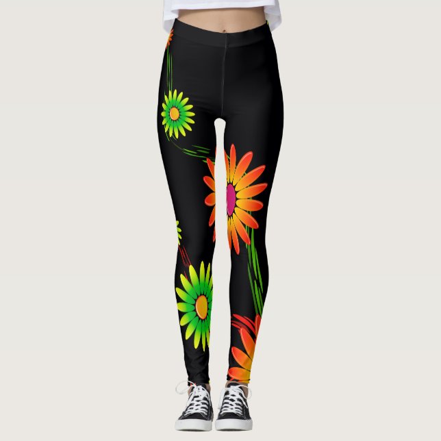 Blommor Leggings (Framsida)
