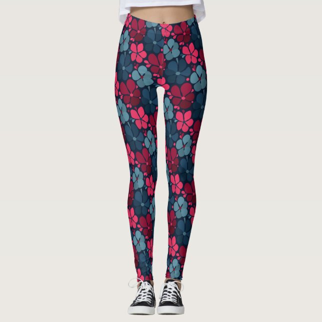 blommor leggings (Framsida)