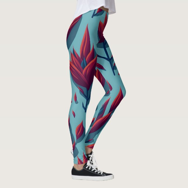 blommor leggings (Höger)