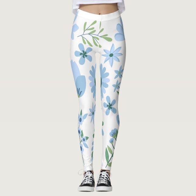 Blommor Leggings (Framsida)
