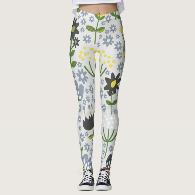 blommor leggings (Framsida)