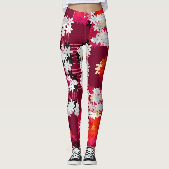 Blommor Leggings (Framsida)