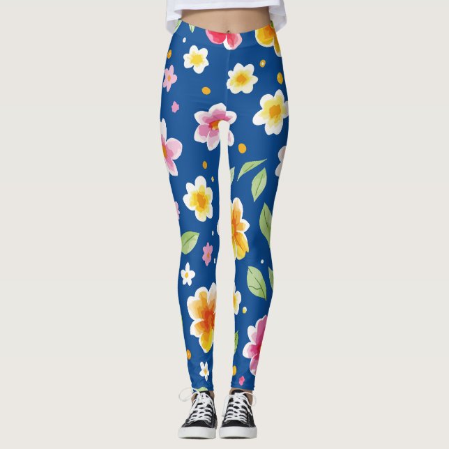 Blommor Leggings (Framsida)