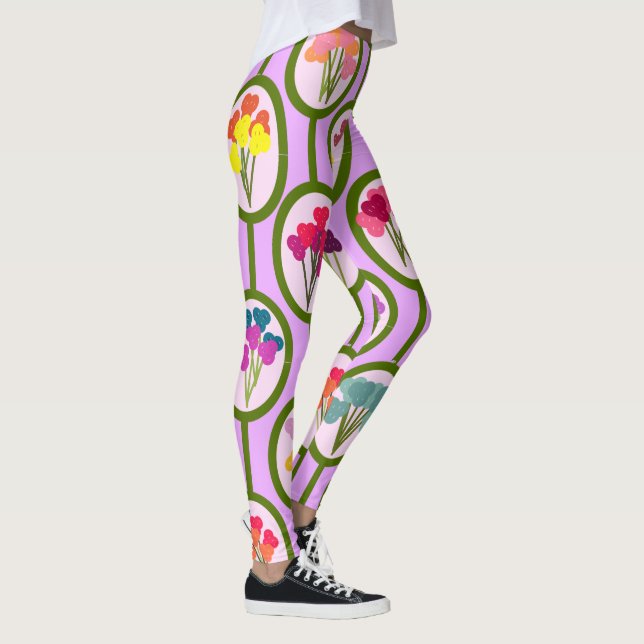 Blommor Leggings (Höger)