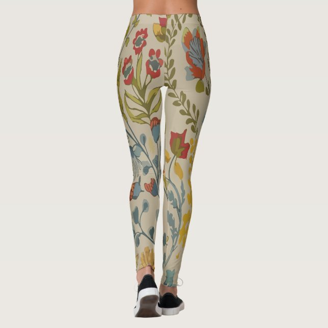 Blommor Leggings (Baksida)