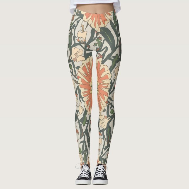 Blommor Leggings (Framsida)