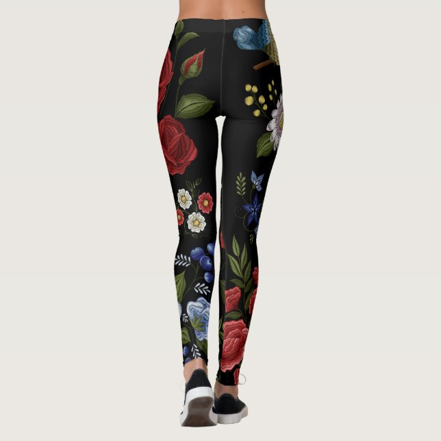 Blommor Leggings (Baksida)