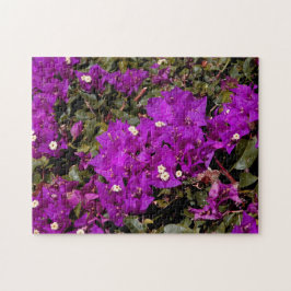 Blommor Lila Bougainvillea Blommigt Natature Pussel