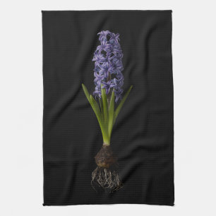 Blommor Lila Hyacint Bulb Kökshandduk