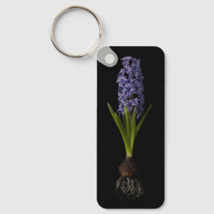 Blommor Lila Hyacint Bulb Nyckelring