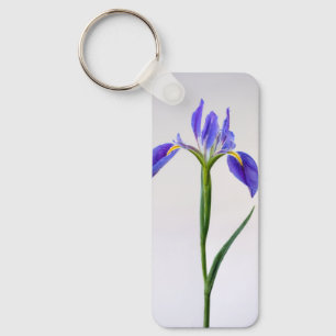 Blommor Lila Iris Flower Nyckelring