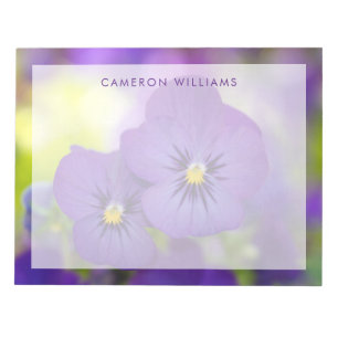 Blommor Lila Pansies Anteckningsblock