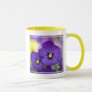Blommor   Lila Pansies Mugg