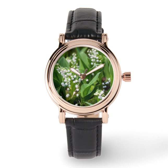 Blommor | Lily of the Valley Sverige Armbandsur (Framsida)