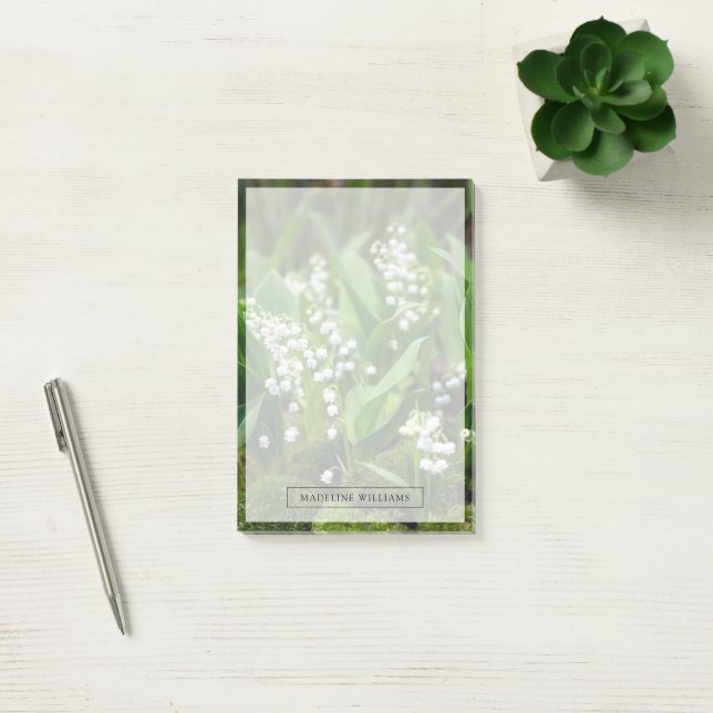 Blommor | Lily of the Valley Sverige Post-it Block (Kontor)