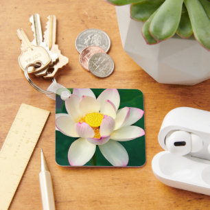 Blommor Lotus Vatten Flower Nyckelring