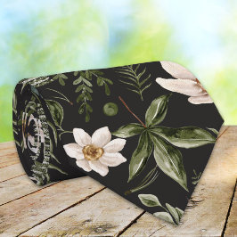 Blommor Löv Vattenfärg Sömlöst Blommigt Mönster Slips
