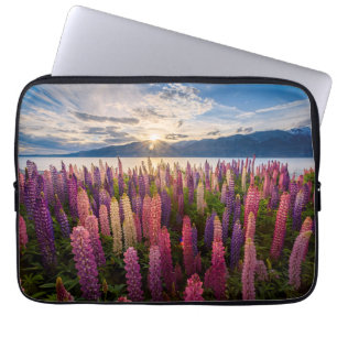 Blommor Lupiner Nya Zeeland Laptop Fodral