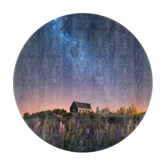 Blommor | Lupines Blooming Sjö Tekapo Nya Zeeland (Framsidan)