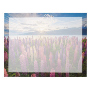 Blommor Lupines Nya Zeeland Anteckningsblock