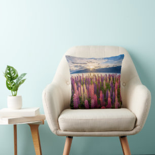 Blommor   Lupines Nya Zeeland Kudde