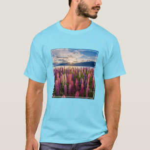 Blommor   Lupines Nya Zeeland T Shirt