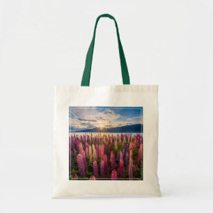 Blommor Lupines Nya Zeeland Tygkasse