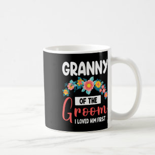 Blommor Lycklig Bröllop Mormor Till Brudgummen Jag Kaffemugg