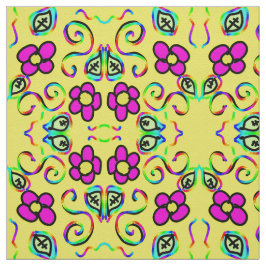 blommor lycklig gult, bakgrund tyg