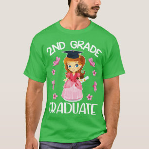 Blommor Lycklig Senior Girl 2:e Klass Student T Shirt