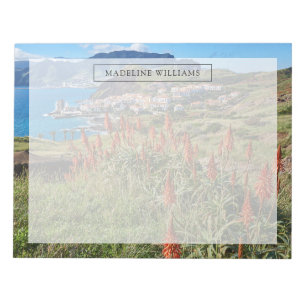 Blommor Madeira Island Portugal Anteckningsblock