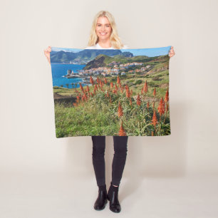 Blommor   Madeira Island Portugal Fleecefilt