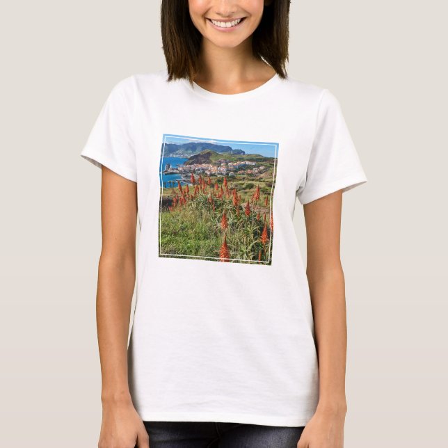 Blommor | Madeira Island Portugal T Shirt (Framsida)