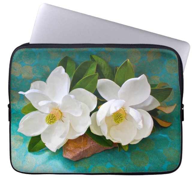 Blommor | Magnolia Flower Laptop Fodral (Framsidan)