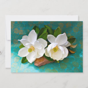 Blommor Magnolia Flower Tack Kort