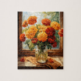 Blommor Marigold Puzzle 110 Pcs. 8" x 10" Pussel
