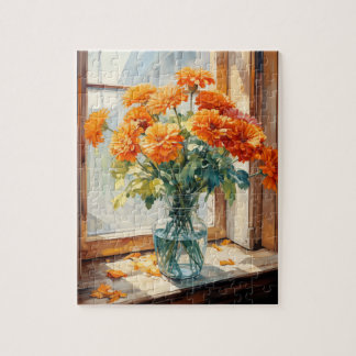 Blommor Marigold Puzzle 110 Pcs. 8" x 10" Pussel